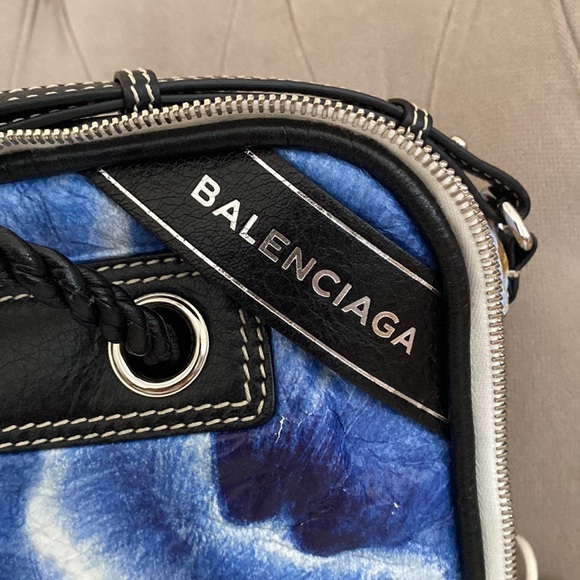Balenciaga Blanket Square Floral-print Lambskin Bag / Small - Picture 10 of 12